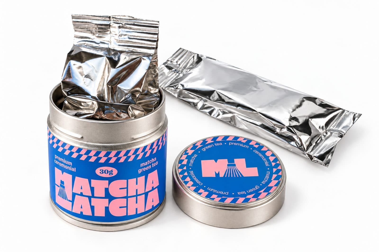 Ambalajul Matcha Latcha – cutie cu punguță interioară de protecție